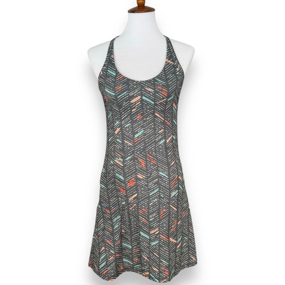 prAna Dresses & Skirts - 🍀prAna Opal Athletic Dress In Gray Chalkboard Sketch Print Size XS